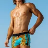 Swim Trunks*Sauvage Swimwear Capri Retro Lycra Swimmer Capri