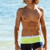 Square Cuts*Sauvage Swimwear Splice Riviera - Navy/Lime Navy/Lime